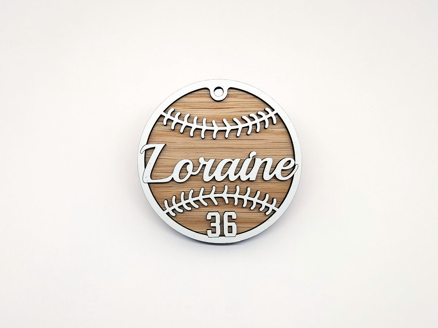 Baseball Ornament (Two-Layer Design)