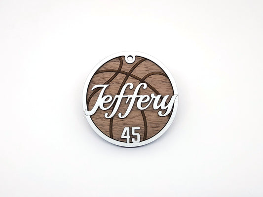 Basket Ball Ornament (Two-Layer Design)