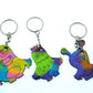 Tie Dye Monster Keychain