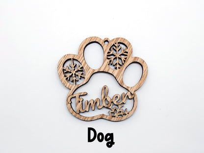 Pet Paw Ornament