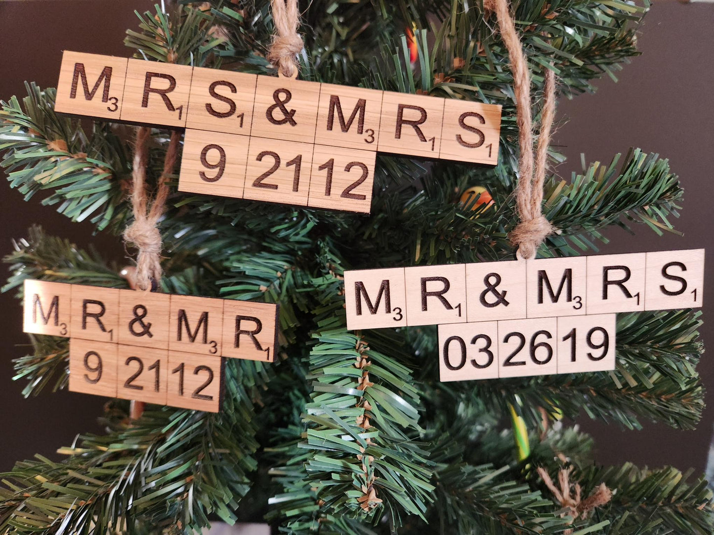 Wedding Date Ornaments