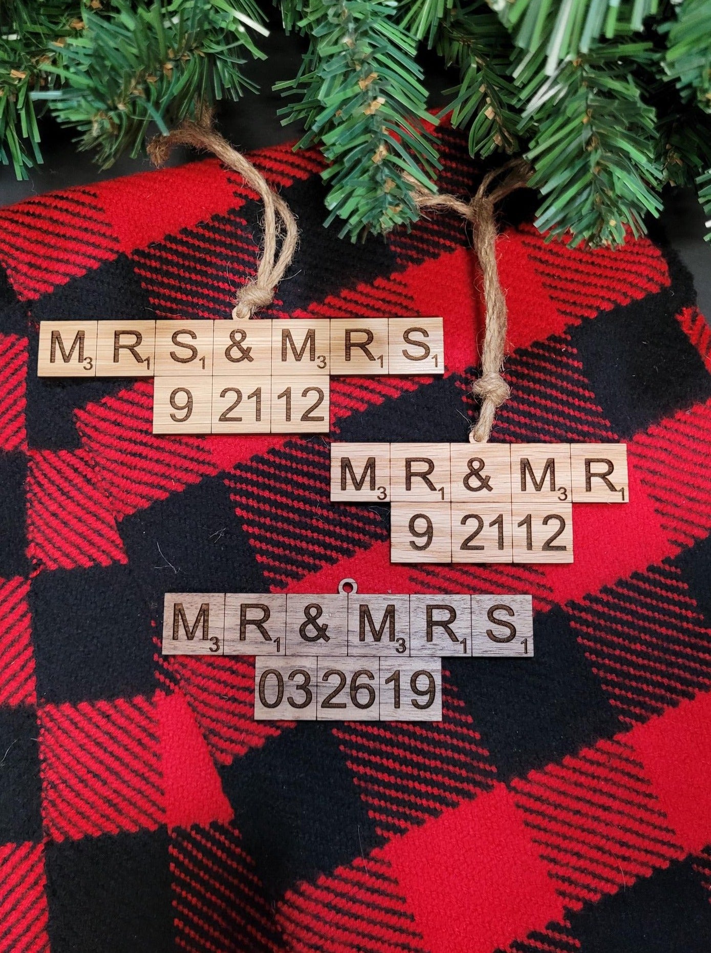 Wedding Date Ornaments