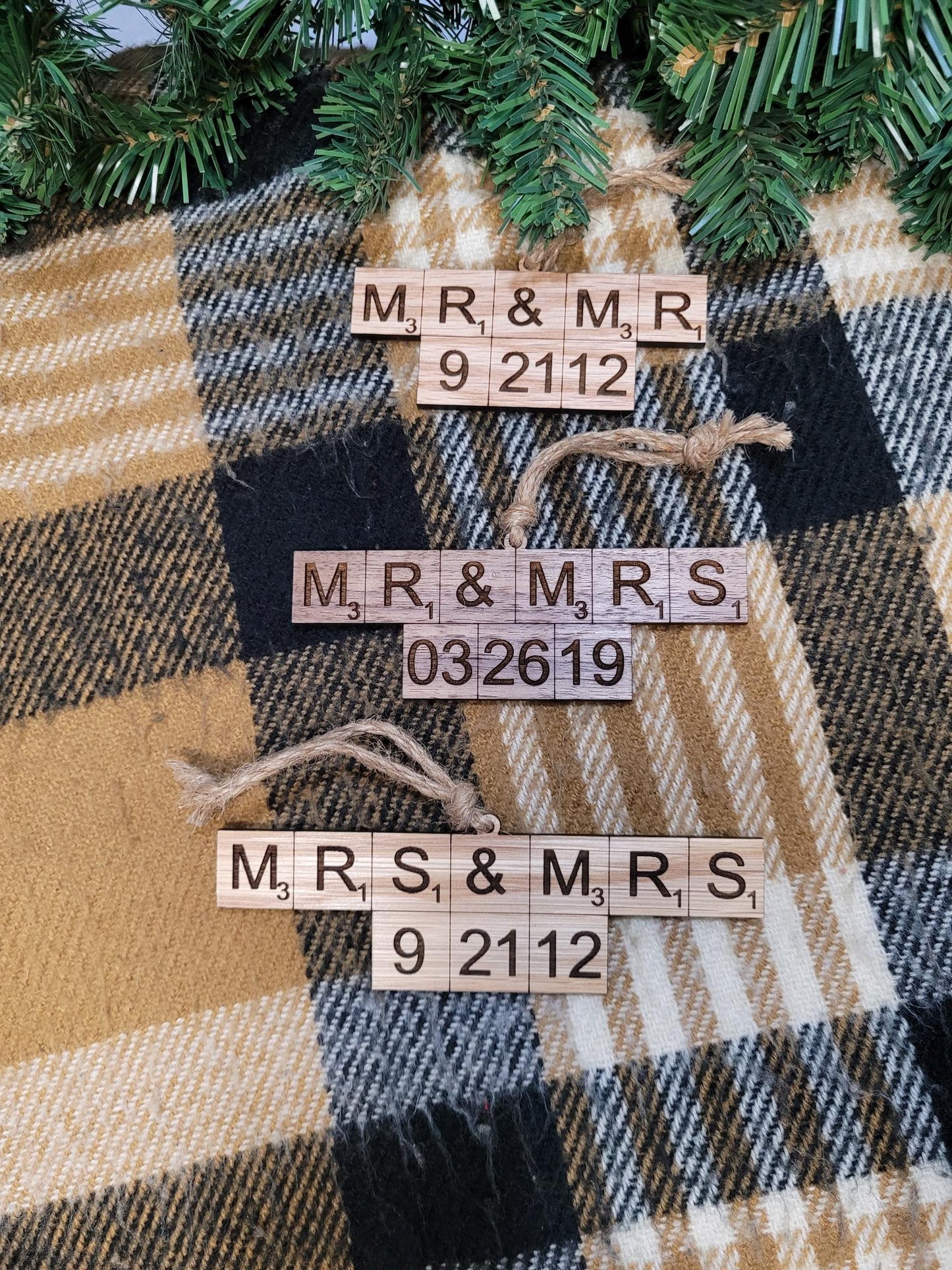 Wedding Date Ornaments